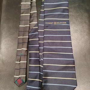 Tommy Hilfiger Men's Grey Silk Tie